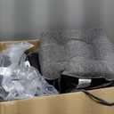 IPYNBAP Chair Cushions for Dining Chairs Set of 6, Kitchen Chair Cushions, Chair Pads with Ties and Non Slip Backing, Tufted Memory Foam Seat Cushion 6 Pack, 15.5" x 15.5" x 4", Dark Gray