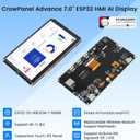 ELECROW ESP32 Display 800480, 7" HMI Advanced ESP32 IPS Touch Display, Support AI Speech Interaction, 32-Bit LX7 Dual-Core Processor, Up to 240MHz, Compatible with Arduino, ESP-IDF and LVGL