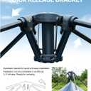 SEALIGHT SUV Tent for Family Trips, Car Tent for Aluminum Poles - Instant Setup Double Layer Waterproof Camping Tents with Storage Bag(10x8x7.2FT),6 People, Large