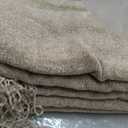Chenille Throw Blanket for Couch with Tassels,60"X80" Soft Cozy Lightweight Knitted Boho Decorative Blankets for Bed and Sofa,Taupe