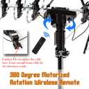 Five Star Outdoor Antenna HD TV 200 Miles Range with Motorized 360° Rotation, UHF/VHF/FM Radio with Infrared Remote Control Plus Installation Kit & Mounting Pole