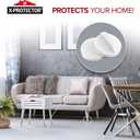 357 pcs White Felt Furniture Pads X-Protector! Huge Quantity of Furniture Pads for Hardwood Floors with Many Big Sizes Your Ideal Wood Floor Protectors for Furniture. Protect Any Type of Hard Floor