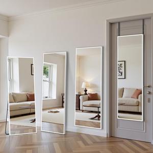 Amazon.com: Antok Door Mirror, Full Length Mirror Over The Door, 49'' x 15'' Hanging Mirrors, Wall Mirrors, Wall Mounted/Hanging/Leaning, Home Decor, White, Rect Comer Style : Home & Kitchen