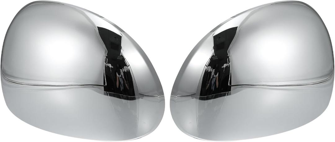 X AUTOHAUX Pair Car Exterior Chrome Plated Power Full Mirror Cover Cap for Lincoln Navigator 1998-1999 for Ford F-150 1997-2003 for Ford Expedition 1997-2002