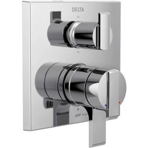 Delta Faucet Ara 17 Series 6-Setting Integrated Diverter Valve Trim Kit, Chrome Diverter Valve Trim Kit, Shower Trim Kit, Chrome T27967 (Valve Not Included)