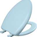 Bemis Classic Colors Slow Close Toilet Seat, Easy Clean Hinges and Durable Plastic Seat, Made in USA, Elongated, Dresden Blue