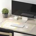 18 x 42 Inch Clear Table Cover Protector, 2mm Thick Clear Desk Mat, Plastic Table Cover, Vinyl Table Protector, Desk Mats on Top of Desks