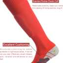 APTESOL Knee High Soccer Socks (1/3/5 Pair) Team Sport Cushion Athletic Socks for Kids Youth Adult (XS)