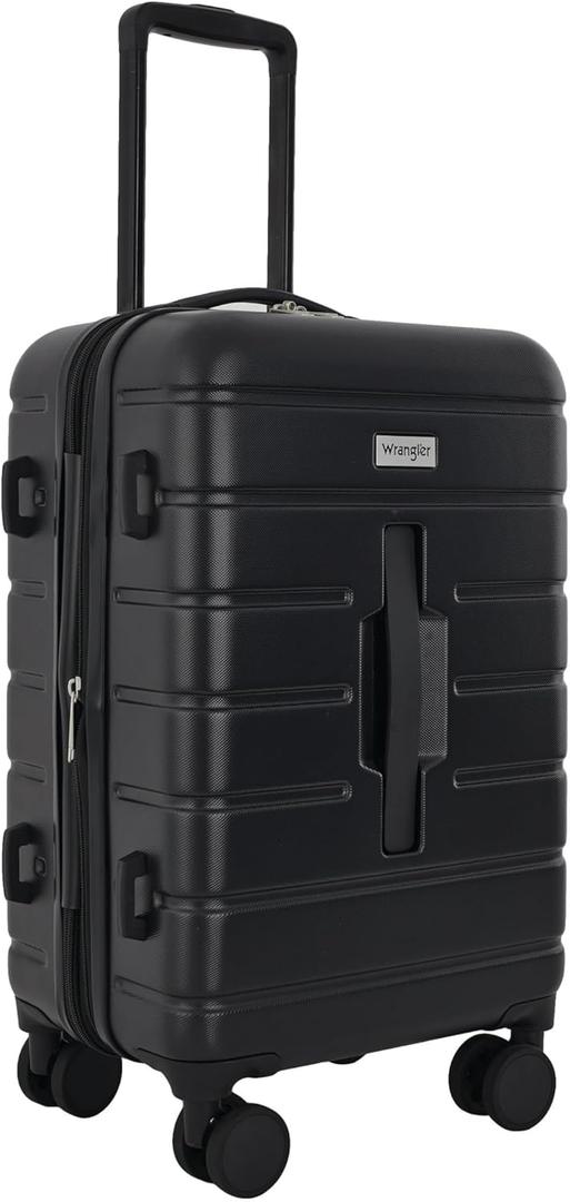 Wrangler Tall Trunk Luggage Count of 1, Black 30" x 12" x 15"