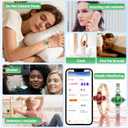 Silver Watch for Women, Luxury Casual Fashion Women's Wrist Watches with Smart Notifications, 24/7 Blood Pressure/Sleep/Heart Rate/Sport Monitor, IP68 Waterproof Women Smart Watch with Free APP