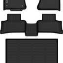 HAFIDI Floor Mats & Cargo Liner Set Fit for 2023 2024 2025 Mercedes Benz GLC& GLC 300& GLC 350e& GLC 43 AMG, All Weather Protection TPE Anti-Slip Car Full Set Floor Liners Custom Accessories - Black