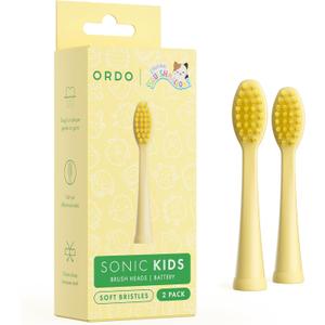 Ordo Squishmallows 2 Replacement Brush Heads for Battery Toothbrush, Soft Bristles, Gift for Kids Aged 4 Years and Up, Wanda