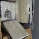 Interesse 12 Packs Dust Bags for Handbags, Clear Handbag Storage, Purse Storage Organizer for Closet, Purse Cover Hanging Closet Organizer with Zipper and Handles (4 Sizes-12PCS-Beige, Beige)