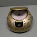 SYLVANIA SRCD261-B-CHAMPAGNE Portable CD Player with AM/FM Radio (Champagne)