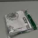 DriftAway Dandelion Floral Botanical Lined Thermal Insulated Window Curtain Valance Rod Pocket 52 Inch by 18 Inch Plus 2 Inch Header Gray 1 Pack