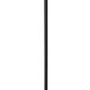 KUNJOULAM Modern Floor Lamp, Black Pole Floor Lamps, Simple Design Tall Lamp with Beige Lampshade, Standing Lamp for Living Room, Bedroom, Office, Home (Without Bulb)