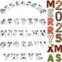 35 Pcs 3 Inch Large Size Alphabet & Number Sandwich Cookie Cutters Sets Funny Metal Baking Tool Stainless Steel Letters Biscuits Mold Home Party Supplies