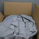 RVMasking Upgraded 1200D T-Top Boat Cover 100% Waterproof Heavy Duty Tear-Resistant Polyester with Motor Cover for Center Console Boat with T TOP Roof, 20'-22' Long Beam Width up to 106", Gray