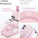 for iPhone 17 Case: with 360 Spin Magnetic Stand, Camera Control Button, Fit for MagSafe, Military Drop Protection, Protective Slim Phone Cover for iPhone17 with Ring Kickstand, 6.3", Pink