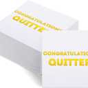 Watersay 100 Pack Congratulations Quitter Cocktail Napkins Farewell Going Away Retirement Party Decorations Supplies Coworkers Leaving Goodbye Military Army Good Luck Moving Celebration