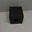 Matte Black Square Tissue Box Cover, Decorative Tissue Box Dispenser for Bathroom, Parlors, Office, Bedroom Dresser, Vanity Countertop, Nightstand, Car, and Desk