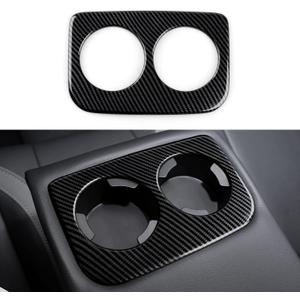 Youtaiche Car Sticker Armrest Rear Water Cup Holder Decal ABS Carbon Fiber Interior Trim Cover for Subaru Crosstrek/Impreza 2024 2025 Accessories