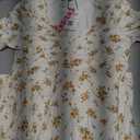 Women's Fashion Sweet V-Neck Floral Print A-Line Dress, Dresses, Spring Beach Vacation Date Y2k Cottagecore Summer, Cute White Floral Floral