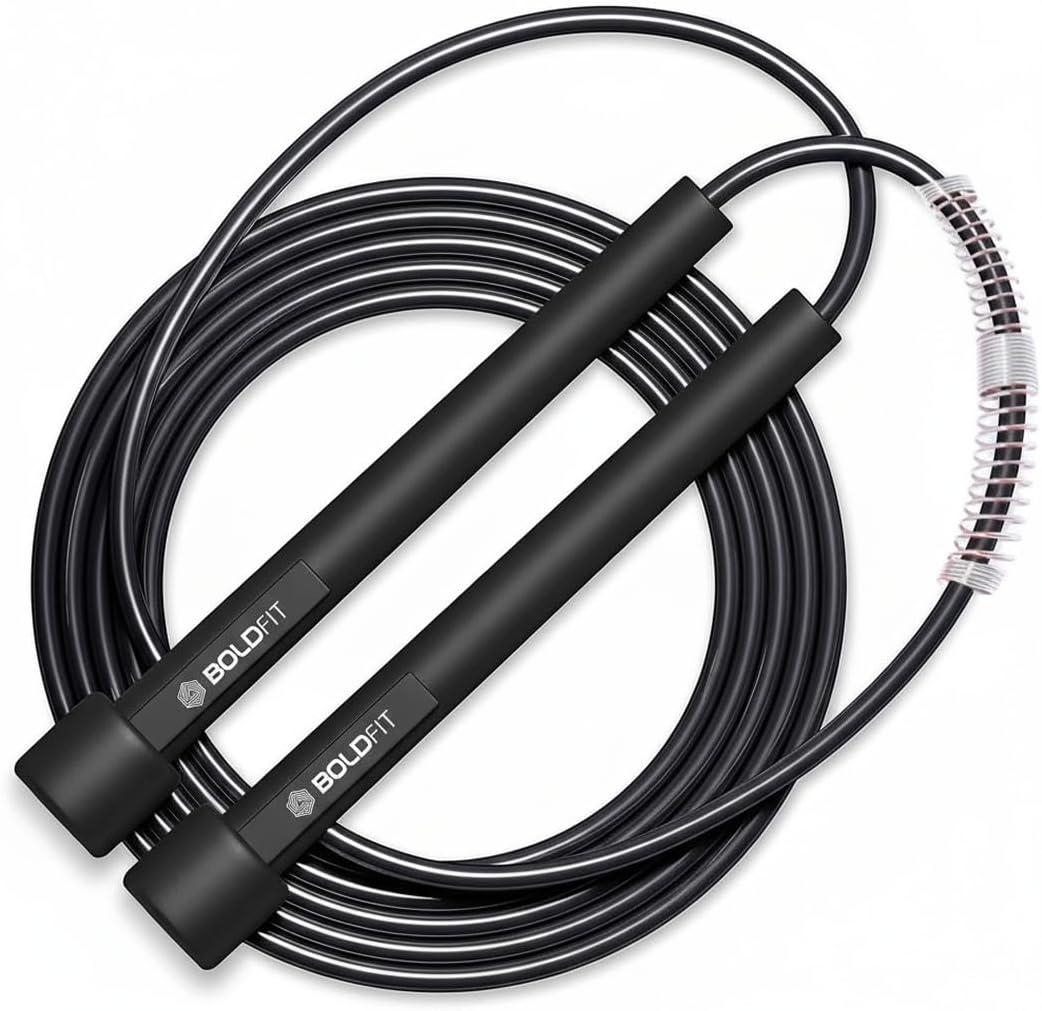 3 x Boldfit Skipping Rope for Men and Women Jumping Rope With Adjustable Height Speed Skipping Rope for Exercise, Gym, Sports Fitness Adjustable Jump Rope-Pencil