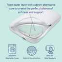 Casper Hybrid Pillow for Sleeping, King, White