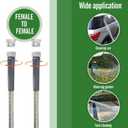 SKYWARD 304 Stainless Steel short Garden Hose 8 ft with Female to Female Metal Connector,Easy to Use & Store, Anti-Leakage Hose, High Water Flow (8ft)