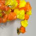 Daifunli 5ft Marigold Garland for Diwali Decoration Pooja Decoration Items Indian Artificial Marigold Hanging Flowers Door Toran for Pooja Dia De Los Muertos Varalakshmi Day of The Dead