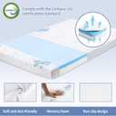 Pack and Play Mattress, 38"x26"x3" Soft & Firm Memory Foam Pack N Play Mattresses, 3 Inch Thick Baby Memory Foam Mattress for Pack and Play with Removable Cover