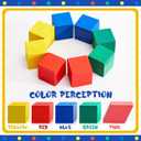 Hiboom 280 Pcs 3D Shapes Geometric Solid for Teaching Wood Mini Geometric Shapes Colorful Education Blocks Classroom Manipulatives Blocks for Geometry Math Learning Kindergarten Preschool