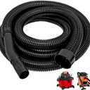 IWIWE 10FT Vacuum Hose Replacement - 2-1/4" Cuff 1-1/4" Dia - Compatible with Shop-Vac, Craftsman 17761/17967/17965, Ridgid WD650/WD0950/WD06350 Wet Dry VacsUpgraded: Better Seal, Higher Durability