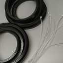 Wheelchair Rear Wheel Replacement Tire, 24 "X 1" Universal Flat-Free Polyurethane Tire,Equipped with installation tools, Wheelchair accessories for all brands(1 Pair)