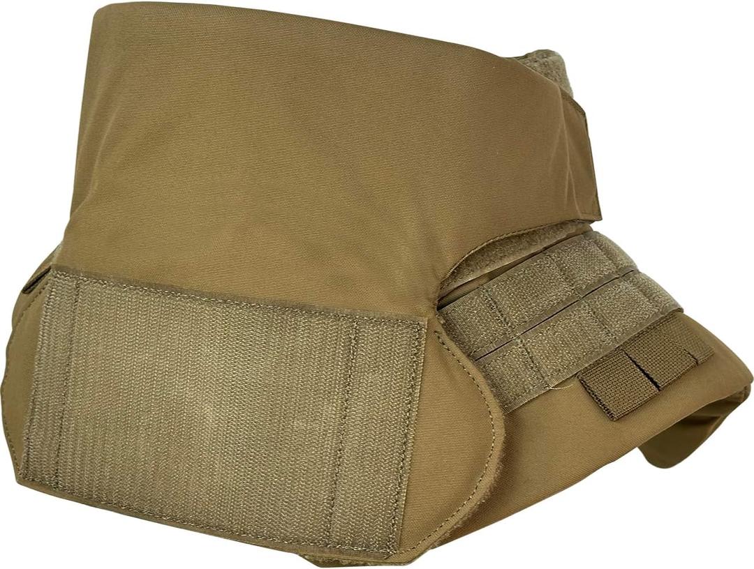 Tactical Neck Protective Accessory - Hook and Loop Equipment MOLLE System Airsoft Paintball Guard Soft Pad Insert (CB)