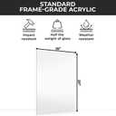 CountryArtHouse Acrylic Replacement for 16x20 Picture Frame, Replacement Plexiglass for 16x20 Photo Frame, UV-Resistant Acrylic Cover Sheet