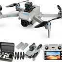 Drone with Camera for Adults 4K, Upgraded 4.5inch LCD RC Screen, GPS 2-Axis Gimbal Quadcopter Brushless Motor, Auto Return, Follow Me, Waypoint Fly, Optical Flow, Visual Tracking,60 Mins Flight, Foldable 5G Transmission FPV Quadcopter for Beginners