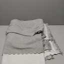 Large Couch Cover Throw Blanket Grey With Tassles