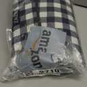 ZAZE Picnic Blankets Machine Washable, 80''x80'' Extra Large Waterproof Sandproof Foldable Compact Beach Blanket, Oversized XL Outdoor Mat for Spring Summer Camping, Park, Travel Grass(Blue and White)