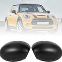 Cakievro Car Side Mirror Covers Rearview Door Wing Mirror Caps for MINI Cooper R50 R53 2001-2008 R52 2004-2007