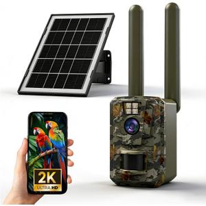 Trail Camera, 4G Cellular Trail Camera with Built-in SIM Card, 64MP Photo & 1296P HD Video, Mini Game Camera with Night Vision 0.1s Trigger Time, Motion Activated Waterproof IP66