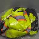 SKSAFETY High Visibility Reflective Jackets for Men, Waterproof Class 3 Safety Jacket with Pockets, Hi Vis Yellow Coats with Black Bottom, Mens Work Construction Coats for Cold Weather, XL,Yellow