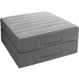 Codi Thick Replacement Couch Cushions 2 Sets, Upholstery Foam with Washable Covers for Sofa Cushion Chair Meditation - 24 * 24 * 5 Inch | High Density Foam, Grey