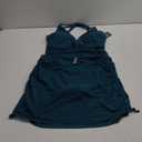 BMJL Women's One Piece Swimsuit Slimming Swim Dress Mesh Sheer Sarong Wraps Bathing Suit Swim Suits 2025 (Large, Teal)