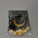 Ramadan Mubarak Banner Party Decorations Black Gold Moon Lantern Hanging Bunting Ramadan Kareem Hanging Banner Party Supply for Home Wall Window Door Fireplace Mantle Ramadan EID Party Favor