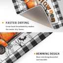 3 x Holiday Truck Dish Drying Mat - Orange Halloween Absorbent Microfiber Dish Drying Pad for Kitchen Counter