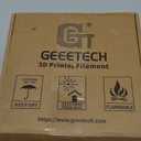 Geeetech Silk PLA Filament 1.75mm for 3D Printer, Metal-Like Shiny 3D Filament 1kg (2.2lbs) 1 Spool, Dimensional Accuracy +/- 0.02 mm, Metallic Silver Silk Filament
