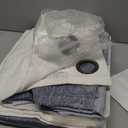 Ombre Full Blackout Curtain Panels 95 Inches Long Farmhouse Bedroom Drapes Energy Efficient Thermal Insulated Window Treatment Set with Grommets Gradient Print Cream White to Indigo Blue, 50"x95"x2