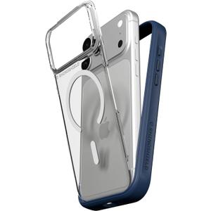 RhinoShield Phone Case Compatible with MagSafe for iPhone 17 Pro Max | Mod NX - Modular Protective Bumper Case with Backplate, Superior Magnetic, Military Grade Drop Protection - Navy Blue